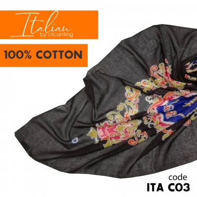 Square Italian Cotton Color 03 Blue